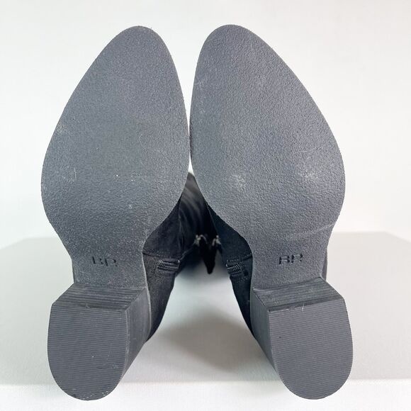 Bp. NWOB Women's Luke Over-The-Knee Faux Suede Tall Black Boot 6M - Picture 8 of 10